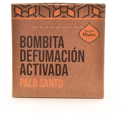 Sagrada Madre, Bombita Defumación Activada Palo Santo, Bombita de Defumación Activada, 8 Unidades