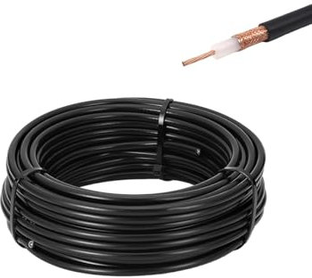 Vecys RG58 RF Coassiale Cavo Coassiale 49.2FT/15M