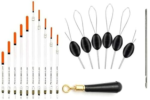 TFS Angling Clear Crystal Waggler Fishing Floats Loaded plus extras.Disgorger,Float Adapters,Grip Stops included in every pack.