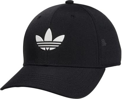 adidas Originals Herren Beacon Structured Precurve Snapback Cap, Schwarz/Weiß 2, Einheitsgröße