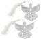 Facynde 2 Stück Engel Lesezeichen Gefälligkeiten,2 x Metallbevorzugungs-Engel-Lesezeichen - 2 Engels-Lesezeichen für Hochzeit, Par, Valentinstagsgeschenk, einzigartige Form, wasserdicht