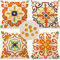 Cirzone Kissenbezug 40x40 cm 4 Stück Dekorative Outdoor Kissen Wasserfest Atmungsaktiv Orange böhmisch Kissenbezug Werden für Sofakissen Garten Outdoor