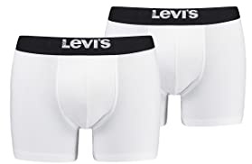 Levi's Herren Boxer Underwear, White / Black, S