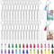 Kafei Lot de 120 porte-clés vierges de sublimation avec ébauches rectangulaires pour sublimation - Pour bricolage