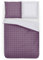 Träumschön Biber Bettwäsche Set 2tlg 135x200 cm + 80x80 cm – Flauschige Bettwäsche Lila – Weiche Winterbettwäsche Kariert - Atmungsaktiv, Warm & Hautfreundlich - 100% Baumwolle