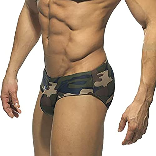 LikeJump Men Swim Brief Elastic Quick Dry Swimsuit Waterfeel Lycra Bathing Suit Swimming Trunks Sport Boxer Swimwear
