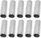 10 Stück E14 Metallrohr für Kerzenlampenfassung Lampensockel Beleuchtungszubehör 25 x 80 mm E14 Lampenfassung Hülse, Kerzenform Sockel Covers Sleeves, Kerze Leichter Ärmel (Silber)