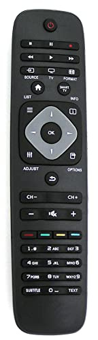 Ersatz Fernbedienung passend für Philips TV | 32PFL3008/98 | 32PFL3088H/12 | 32PFL3107H/12 | 32PFL3138H/12 | 32PFL3208H/12 | 32PFL3208K/12 | 32PFL3208T/60 | 32PFL3258T/60 | 32PFL3507H/12 |