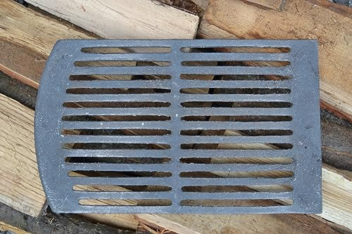 SEZAM Rejilla de hierro fundido para horno, 36 x 22 cm, diferentes diámetros, rejilla para chimenea, rejilla para estufa, rejilla para horno, chimenea, piezas de repuesto