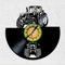 VINY WOODY Wanduhr aus Vinyl, Traktor-Silhouette, landwirtschaftliche Maschinen aus den USA