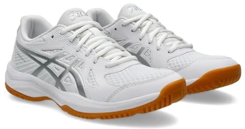 ASICS Damen Upcourt 6 Sneaker, White/Pure Silver, 40 EU