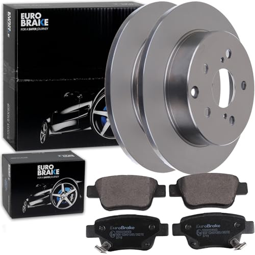 BandelOne EuroBrake Bremsscheiben 280mm + Beläge hinten passend für Avensis T25