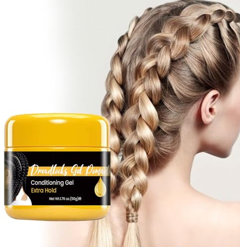 Haar Glanz Wachs Starken Halt Haar Pomade, Zopf Styling Gel Wachs Für Männer Und Frauen Dreadlocks Gel Styling Wachs Styling Gel, Natürlicher Glanz Gel Haarwachs Langanhaltendes Styling