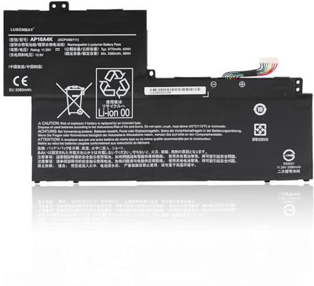 LUSONBAY AP16A4K Laptop Akku Ersatz für Acer Swift 1 SF113-31 Aspire One Cloudbook 11 AO1-132 AO1-132-C5MV AO1-132-C3T3 AO1-132-C0QL SF113-31-P5CK SF113-31-P14U SF113-31-P13P SF113-31-P1CP