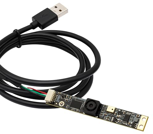 Svpro 8MP USB Kamera mit Mikrofon für Computer UVC Lightburn Kamera Fixfokus Mikro Embedded Kamera Modul Audio Video Kamera für Windows,Linux,Android,Mac OS