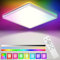 PAZEAU 24W LED Deckenleuchte Dimmbar mit Fernbedienung, Deckenlampe RGB Farbwechsel 3200LM IP54 Rund für Schlafzimmer Kinderzimmer Küche Wohnzimmer, 3000K-6000K, Rgb+kaltweiß+warmweiß