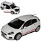 Motormax FIAT Grande Punto Abarth SS Weiss Ab 2005 1/24 Modell Auto mit individiuellem Wunschkennzeichen