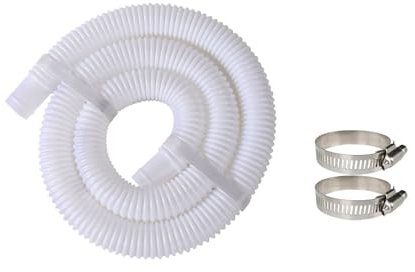 Tubo Per Piscina Diametro 32mm,Diametro 32 mm,per accessori per piscine, tubo di ricambio per pompa per piscina, 300 cm, Tubo di Ricambio per Filtro (bianco 3 m)