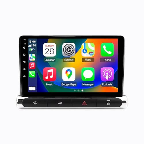 Android 13 2 DIN Pantalla Táctil Radio 9 Coche Pantalla para Citroen C3 C4 Aircorss 2017-2023 con Enlace Espejo/Navegación GPS/Radio FM/BT/Mandos Volante/Reproductor Multimedia(4+64G)