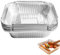 Cuencos de papel de aluminio – 20 piezas Air Fryer Tinfoil Box Home Horno Molde | Material resistente, amplia gama de aplicaciones, recipientes portátiles para alimentos para freír, hornear