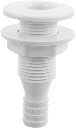 SUPVOX Raccordo Per Scafo: Scarico Marino in Plastica Per Barche, Yacht E Kayak - Raccordo Per Tubo Flessibile Da 5/8 Di Pollice Per Pompa Di Sentina E Drenaggio -
