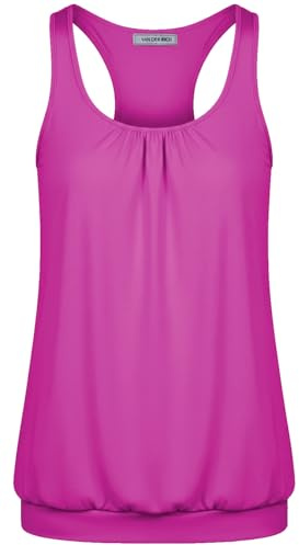 Van Der Rich ® - Canotta Schiena a Vogatore Scollo Arricciato Top Estivo - Donna