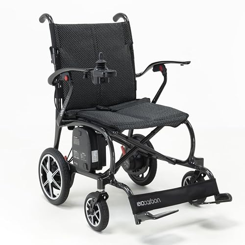 Drive Aero Carbon Fibre Folding Powerchair, Lightweight Electric Wheelchair with Joystick Control