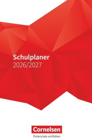 Schulplaner A6 - Schuljahr 2026-2027 - Volk und Wissen-Verlag - Cornelsen - Lehrerkalender - Rot