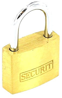 SEC BRS Padlock 3KEYS 30MM S1153*