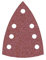 MioTools Fox Klett-Schleifblätter, 150 x 100 mm, 7-Loch, f. Deltaschleifer, Normalkorund (50 Stk.) K100