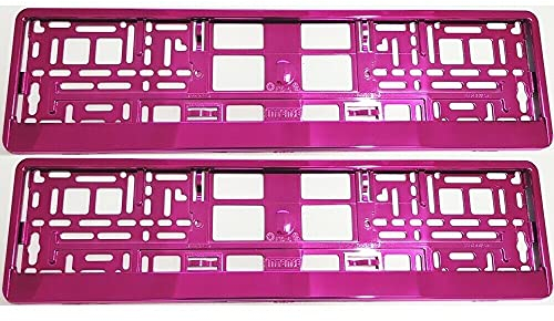 2 Kennzeichenhalter PINK Nummernschildhalter Kennzeichenhalterung NEU & OVP