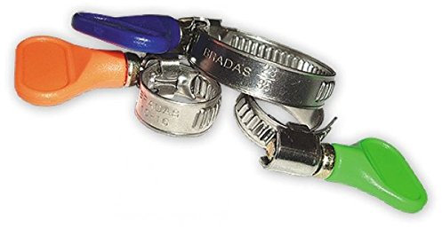 Colliers de serrage 10 x tuyaux en acier inoxydable pinces 40-60mm papillon pas besoin tournevis