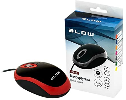 Blow Souris Optique USB MP-20 7 USB Câble 1,1 m Éclairage Couleurs (Rouge)
