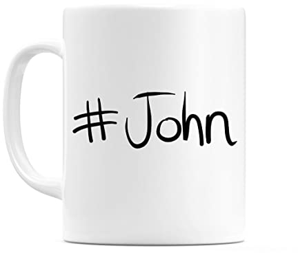 WeDoMugs #John Ceramic 11oz Coffee Tea Gift Mug Cup