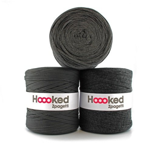 Hoooked Zpagetti Textilgarn 120 m Rolle (anthrazit)