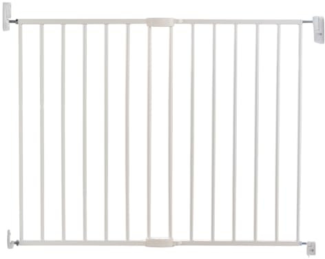 Munchkin Türgitter für Babys, Türschutzgitter & Treppenschutz, Ideal für Kinder und Haustiere, Praktisches Babygitter zur Einfachen Montage, 64,5-102 cm, Weiß
