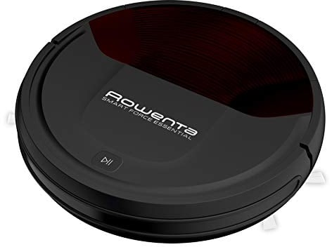 Rowenta RR6943 Smart Force Essential Saugroboter Roboter-Staubsauger (hohe Saugleistung auf allen Böden, Laufzeit: bis zu 150 Minuten, inklusive Fernbedienung, Ladestation und Magnetstreifen) schwarz
