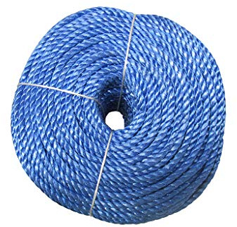 Polypropylene Rope 6MM x 30M Blue (3 Strand Boat Anchor Line Coil Yacht Docking Camping Marine)