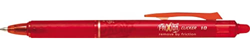Pilot Tintenroller FRIXION Ball CLICKER 10, rot Minenbreite: 1,0 mm, Strichstärke: 0,50 mm, mit - 1 Stück (551185)