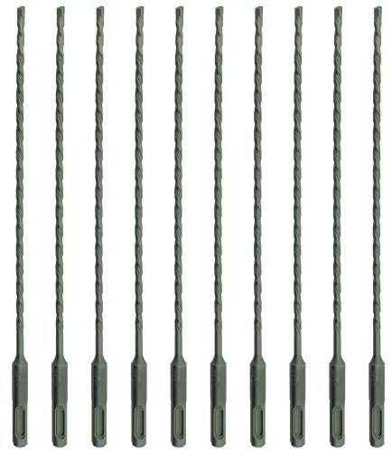 10 brocas SabreCut SDSB5_10 de 5 mm x 210 mm aprobadas por PGM SDS Plus para ladrillo de piedra y hormigón