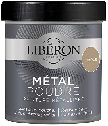 Libéron Peinture décorative Le Métal Poudré, Or pale, 500 ML