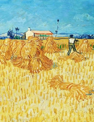 Van Gogh LARGE Notebook #28: Vincent Van Gogh Notebook College Ruled to write in 8.5x11 LARGE 100 Lined Pages - Harvest In Provence - Cool Artist Gifts (Vincent Van Gogh Collection)