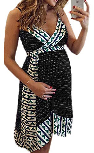 Robe de maternité pour Femmes, Robe Enceinte d'été Robe d'été Femmes Robe de Chambre Chemises Pyjamas Robes de Grossesse, Tailles Plus