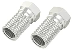 Hama F-Stecker, 6,8 mm, schraubbar, 4 Stück