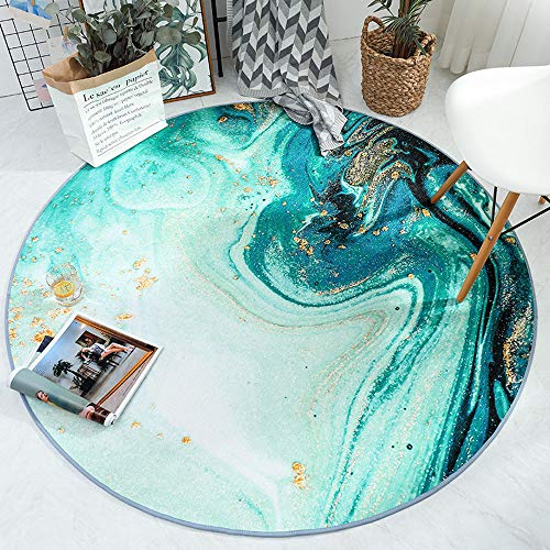 SDINAZ Teppiche Modern Designer für Wohnzimmer Kinderteppiche Flauschige Runden Groß Schutzmatten Matten Waschbare Kindermatte fürs Babyzimmer Kleinkinderzimmer 120 cm