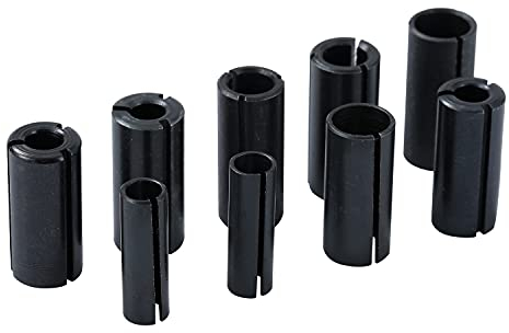 KATSU Riduttore per Mandrino a Pinza 9 Pezzi, Adattatori per Portamandrino per Punta del Router Convertitori per Boccole Divise per Fresatrice per la Lavorazione del Legno Macchina SP10035117