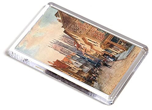 FRIDGE MAGNET - Vintage Yorkshire - York. Petergate (1)