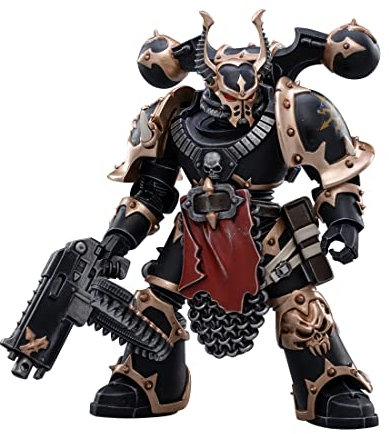 SSSSS TopBau 1/18 12cm Mech Actionfiguren, JOYTOY Chaos Space Marines - Black Legion C (Rüstung ist abnehmbar), Soldat Action Figur Modell Sammeln Spielzeug