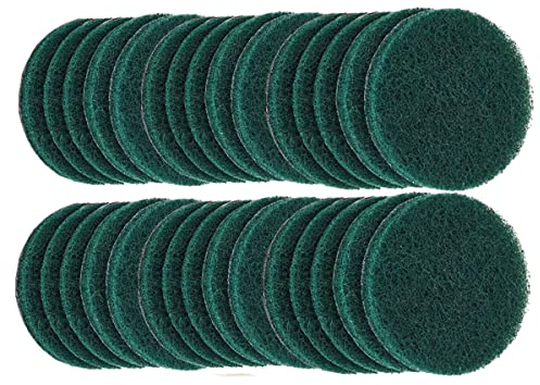 VÉZAAR Schleifvlies-Pads 75mm, Set aus Schleifvlies-Matten, Satz mit je 30 Stück P180 bis P240 Schleiffleece zum Schleifen, Polieren von Metall, Holz, Stahl, Edelstahl