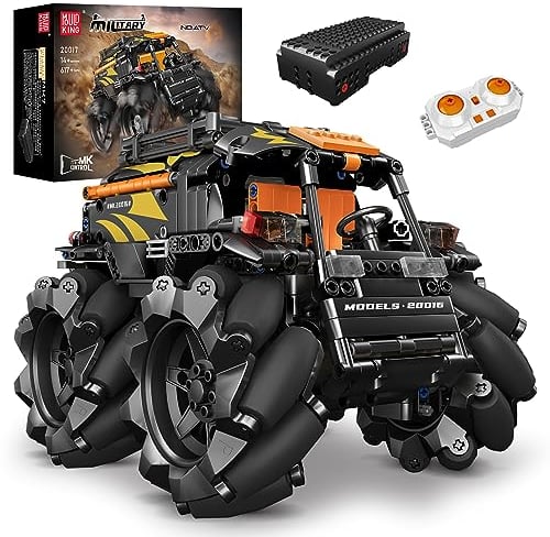 Mould King 20017 Technologie ferngesteuert ATV All Terrain Fahrzeug,Modell baustein Der Mechanische Gruppe Serie Geländefahrzeug Set, Technik Geländeschubkarre Klemmbausteine Bausatz